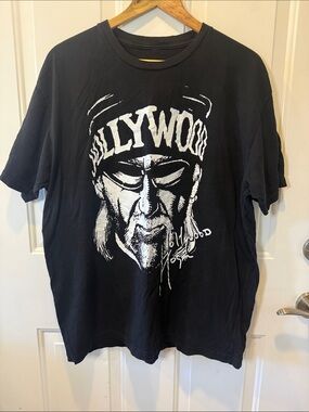 Hollywood Hulk Hogan Graphic Black Men's T-Shirt